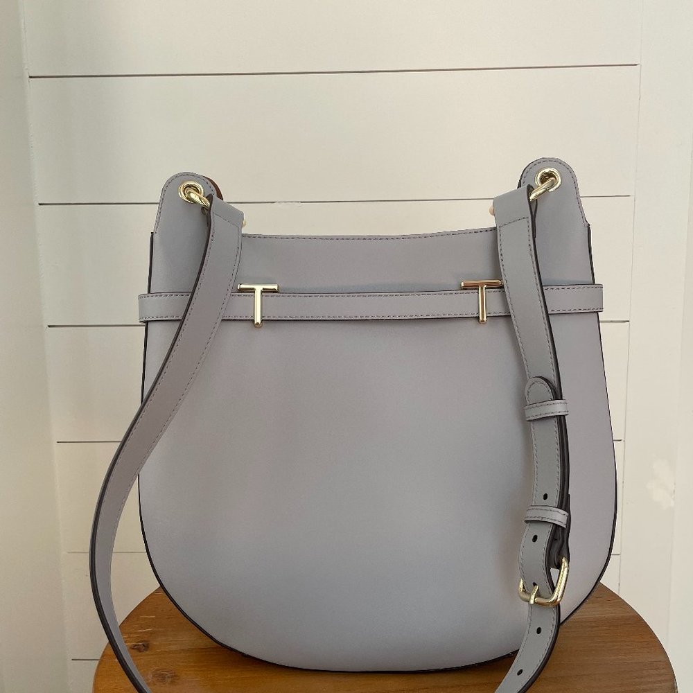 Gray Leather Ted Baker Hobo Shoulder Bag - Brand New with Tags
